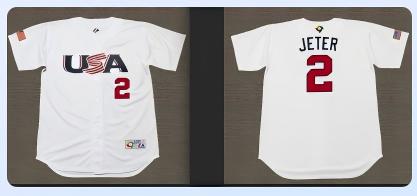 Men NBA USA #2 Jeter white jersey(1)